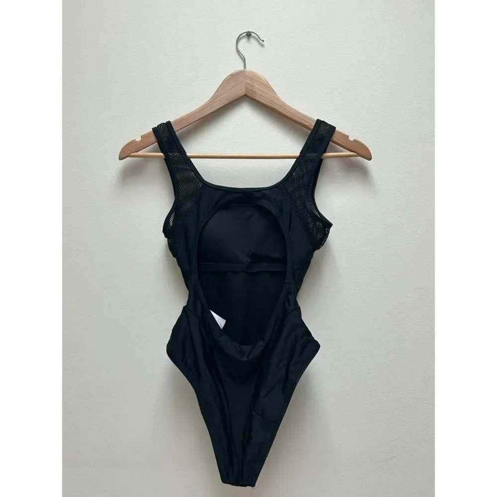 FILA Black Chic Mesh Swimsuit size XS